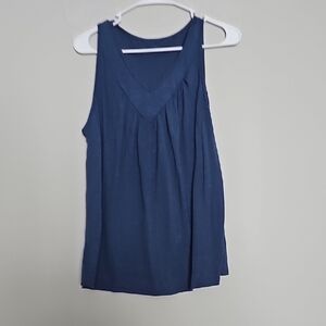 SHEIN Deep Blue V-Neck Tank Top
